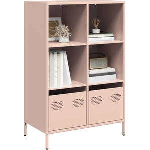 vidaXL Висок шкаф, розов, 68x39x103, 5 см, стомана (851383)