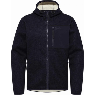 Jack Wolfskin Kaminfeuer Hooded Jkt tmavo modrá