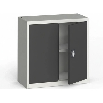 Kovona, Plechová policová skříň na nářadí 800 x 800 x 400 mm, 1 police, šedá/tmavě šedá – Zboží Mobilmania
