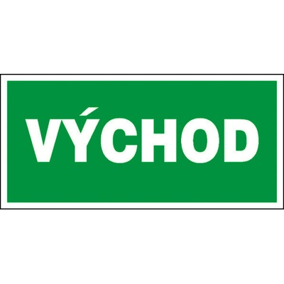 RAFO Samolepka Východ / Únikový východ (nápis), 21x10 cm Varianta: Východ