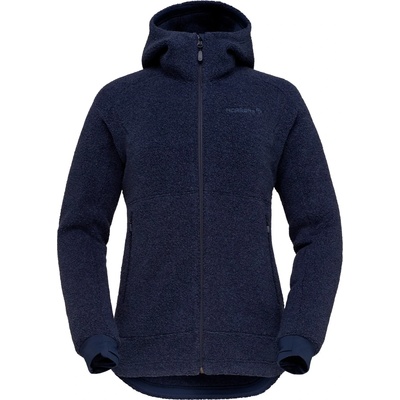 Norrøna Дамско поларено яке Norrøna Women's Femund Warmwool3 Hood Fleece jacket - Indigo Night (105-5540-0212)