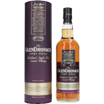 GlenDronach Port Wood - малцово шотландско уиски 700ml