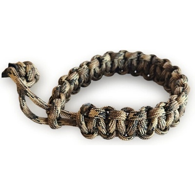 WARAGOD Паракорд гривна с регулируема закопчалка Ilmë, камуфлажен койот (WAR0073026)