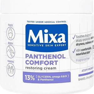 Mixa Регенериращ крем за тяло Panthenol Comfort за суха към атопична кожа, 400 ml (135960) Лосион за тяло