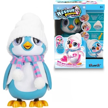 Silverlit Интерактивна играчка Silverlit - Пингвин, син (88652)