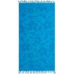 SUNDEK Хавлиена кърпа Sundek Fouta and sponge double-layer print sk23 towel - Blue (Bilberry)