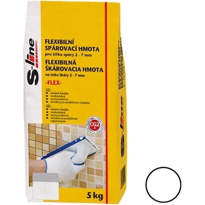 PO EXPIRACI Škárovacia hmota S-Line Flex biela 5 kg CG2A SHFLEX50