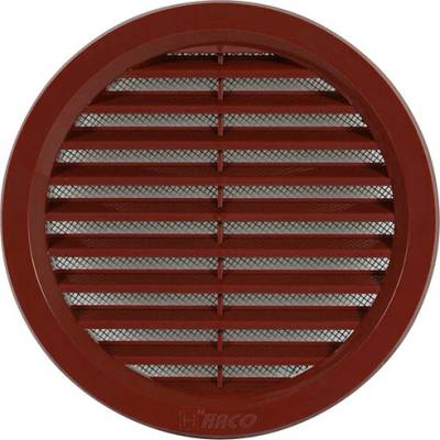 Haco Mřížka kruh síťovina 125 mm hnědá 0406
