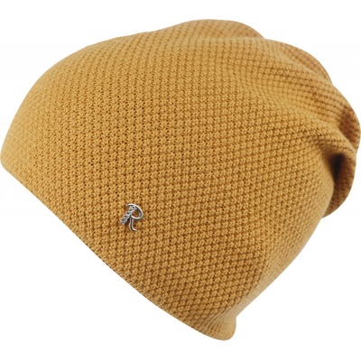 Biju dámská pletená čepice Reverse s písmenem R žlutá 7100372