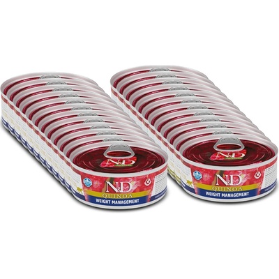N&D Cat QUINOA Adult Weight Manamegent Lamb & Brocolli 24 x 80 g