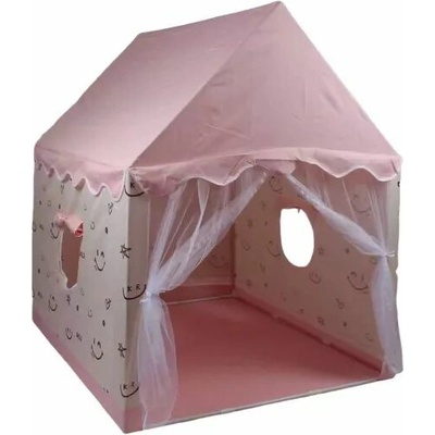 Manyuk Toys Detský stan na hranie s ružovou strechou 100 × 120 × 130 cm