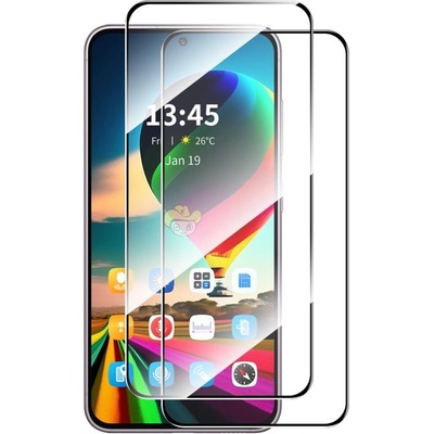 Два броя удароустойчив стъклен протектор за екран марка Enkay за Oppo Reno 13F 5G - с черна рамка