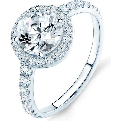 SAVICKI Годежен пръстен This is Love : бяло злато, бял сапфир