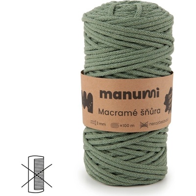 Manumi Macramé šňůra 3mm šalvějová - 1 ks