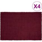 vidaXL Анти-слип изкуствено одеяло от заешка козина Olite 4 бр (42021854)