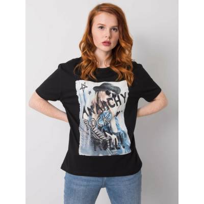 T shirt HB TS 3052.67P black čierna