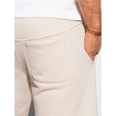 Ombre Clothing pánské teplákové kraťasy Stellan bílá