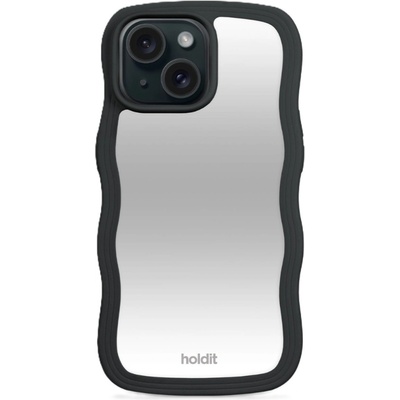 Holdit Гръб Holdit Wavy Case за iPhone 16e/15/14/13 - Black/Mirror