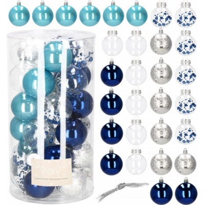 SPRINGOS Vianočné banky farebné mix 6cm sada 30ks