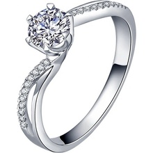 Royal Fashion strieborný rhodiovaný prsteň Výnimočnosť HA GR04