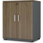 TopMebel Шкаф за офис документи Venturo TopMebel от меламин в антрацит - орех 80x40x80cm