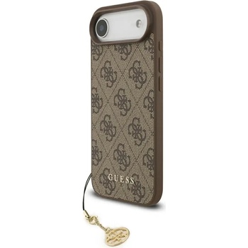 GUESS Калъф Guess 4G Charms Collection MagSafe за iPhone Air - кафяв