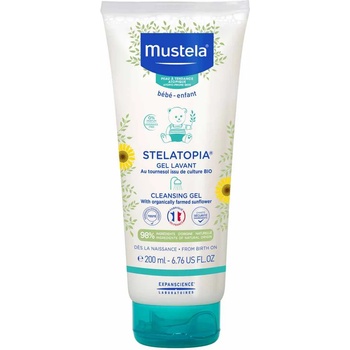 Mustela Бебешки душ гел за атопична кожа Mustela Stelatopia - 200 ml