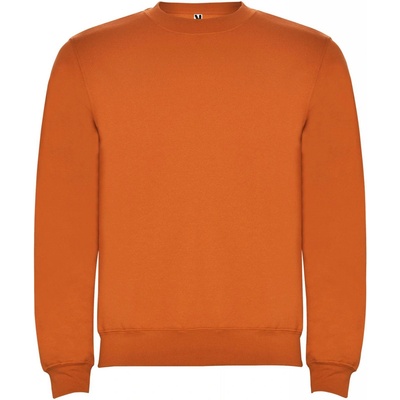 Clasica unisex sveter s výstrihom crewneck oranžová