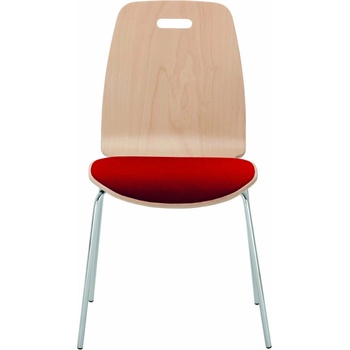 Image 1 of Furnit Офис стол Cafe II 4L chrome Seat plus, червен