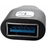 Techly Adapter USB-C M to USB-A F, black