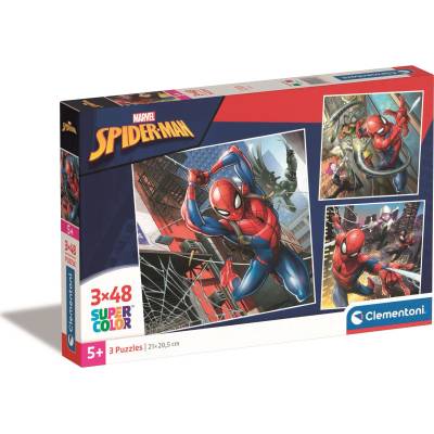 Clementoni - Puzzle 3x48 Spiderman - 40 - 99 piese
