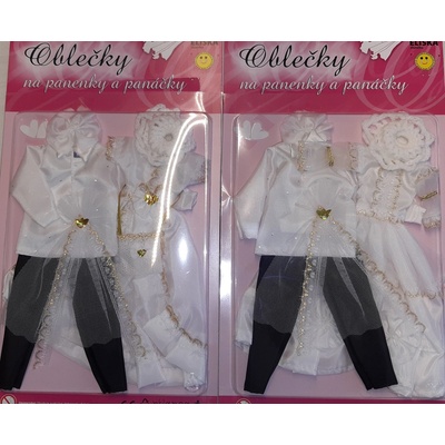 Teddies Šaty/Oblečky na panenky/panáček asst na kartě 21x38cm TD48662