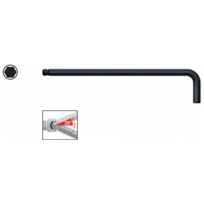 Zástrčný klíč šestihranný 12x259 mm s kulovou hlavou, dlouhý, 369B, WIHA, 03876