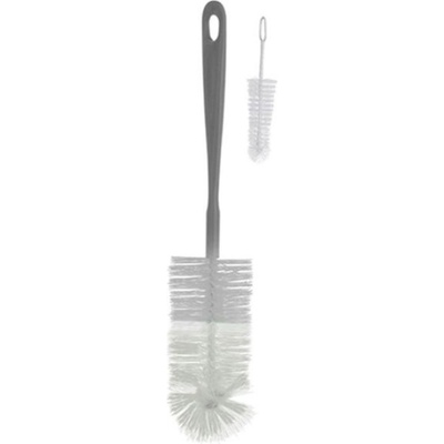 Babyono Четка за почистване шишета и биберони Babyono - Сива (5901435414378)