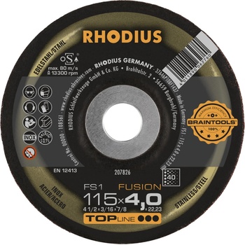 Rhodius Brusný kotouč 115 x 4,0 x 22,23 mm Z40 207826