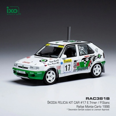 IXO Skoda Felicia Kit Car No.17 Rallye Monte Carlo 1996 Triner/Stanc 1:43