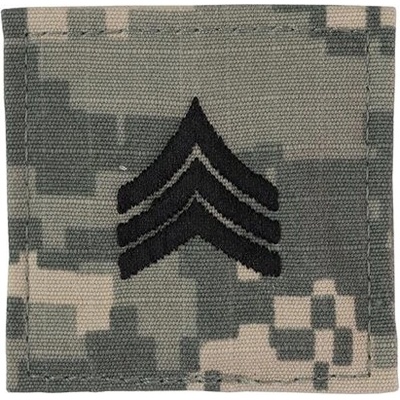 Armáda U.S. Nášivka hodnosti VELCRO SERGEANT ARMY ACU DIGITAL