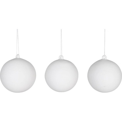 Porcelánová dekorace Baubles White set 3 ks Garden Trading