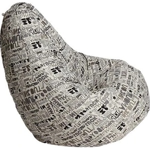 Pufrelax Пуф круша 220л. , Nirvana Hobbit, Перящ се калъф, Пълнеж от Полистиролни перли, Steel my Luck (PUF-G-NH-TM-STL)