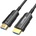 Unitek unitek c11092asl01-20m hdmi кабел, оптичен, 2.0 aoc, 4k, 60hz, 20m, черен, сребрист (c11092asl01-20m)