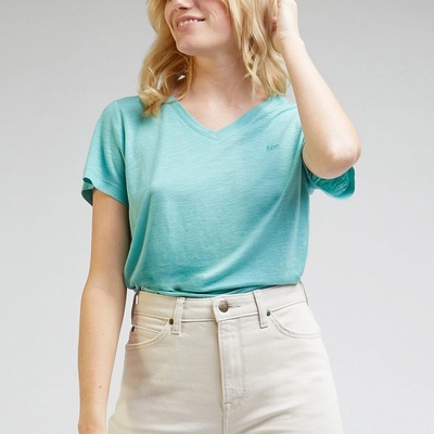 Lee neck tee dusty jade