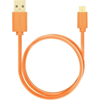 Axagon BUMM-AM02QO Micro USB 2A, 0,2m, oranžový