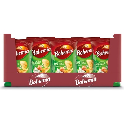 Bohemia Bohémia Chips smotana cibuľa 18 x 60 g