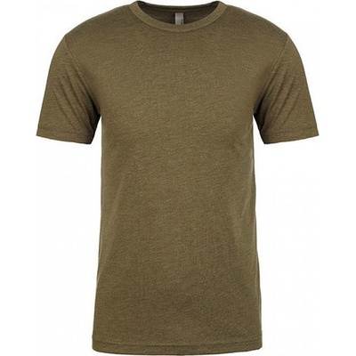 Next Level Apparel Lehké směsové pánské tričko vojenská NX6010 zelená