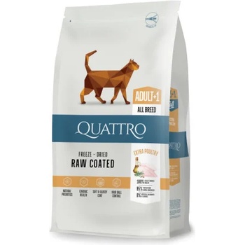 Quattro Cat food - Пълноценна суха храна за израснали котки с пилешко месо, 7 кг