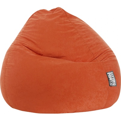 Beanbag Sedací vak Easy XXL 80 × 130 cm oranžový
