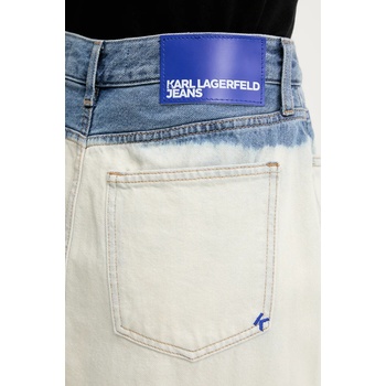 Karl Lagerfeld Jeans Дънкова пола Karl Lagerfeld Jeans в синьо среднодълга със стандартна кройка A2W12014 (A2W12014)