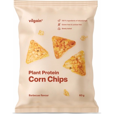 Vilgain Kukuřičné proteinové chipsy BIO BBQ 60 g