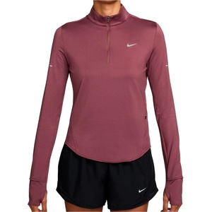 Nike Дамска тениска Nike Women's Swift Dri-Fit UV 1/2-Zip Running Top Running shirt - Pink Smoke / Reflective Silver (916-4765-0913)