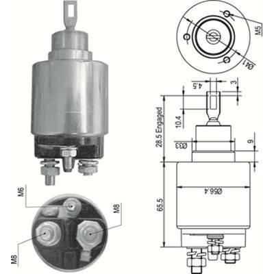MAGNETI MARELLI Elektromagnetický spínač, startér 940113050348